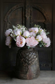 Tuinposter Roze Pioenen
