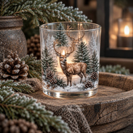 Theelichthouder Hert Winter