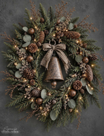 Tuinposter | Kerstcharme Donker