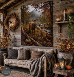 Tuinposter Herfst Herten #2