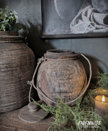 Oude Houten Potten met Deksel