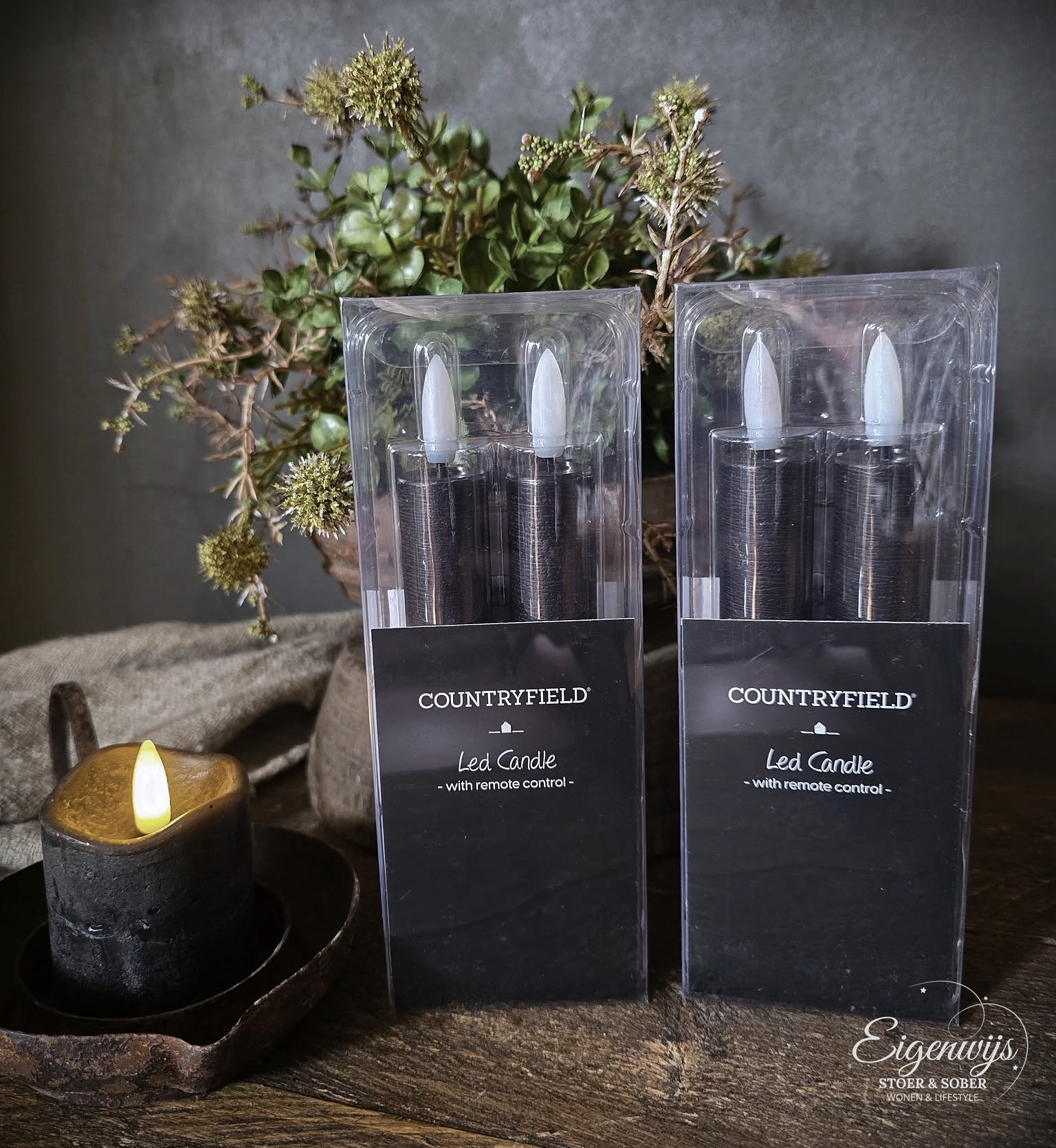 Countryfield Led Dinerkaars | Zwart 15cm