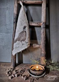 Gekleurde Shabby Doek | Fazant 30x45 cm