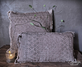 Shabby Kussen Oosters Bruin | 2 maten