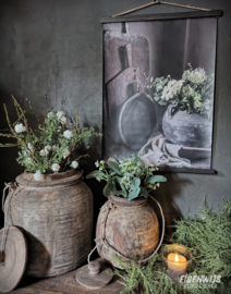 Oude Houten Potten met Deksel
