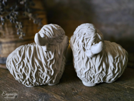 Set van 2 Schotse Hooglanders | Taupe