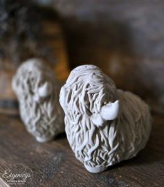 Set van 2 Schotse Hooglanders | Taupe