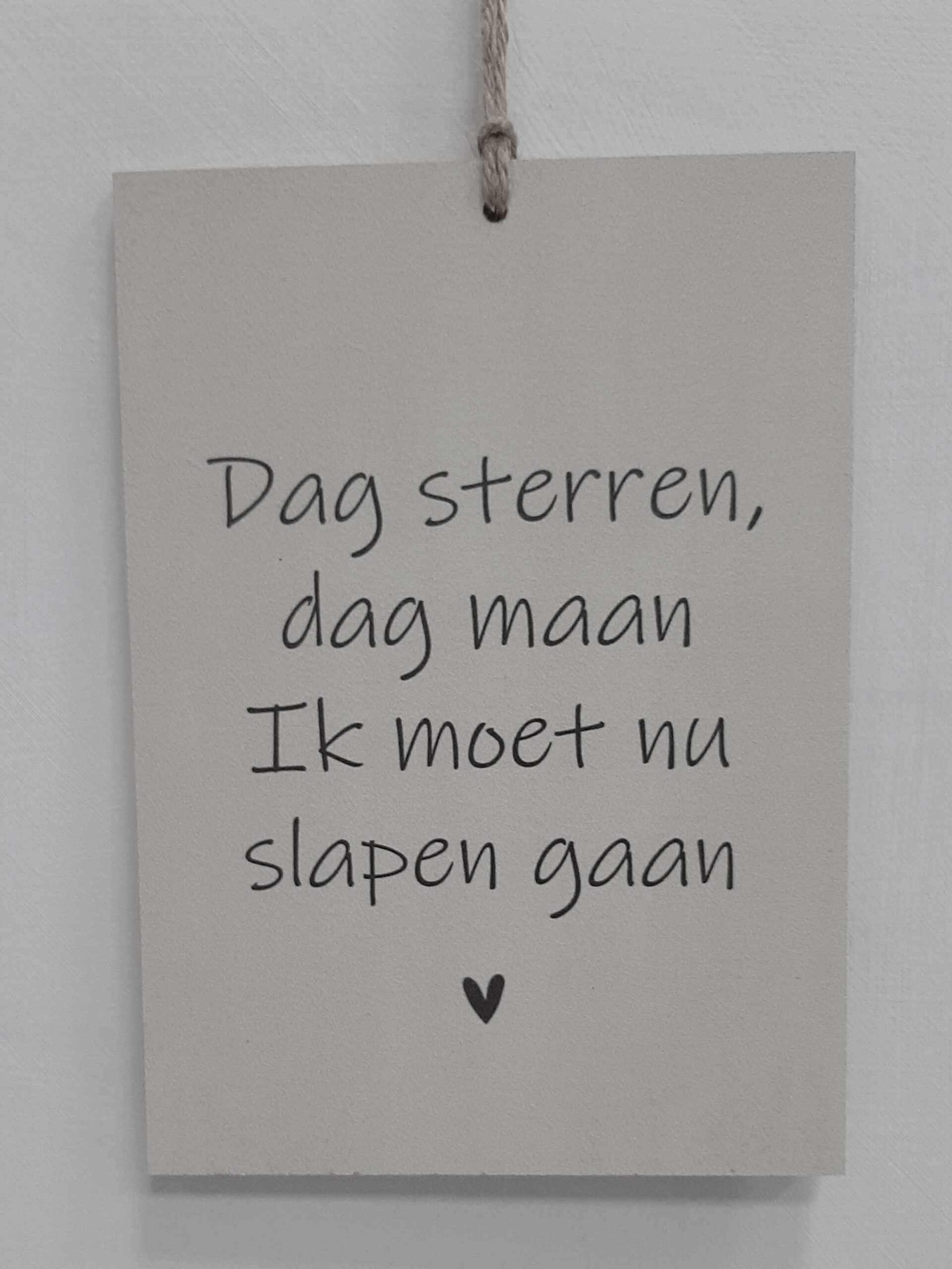 Baby Deco Bordje | Dag Sterren