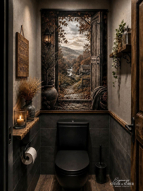 Tuinposter Herfstpad