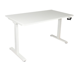 Slinger verstelbaar zit-sta frame/bureau wit