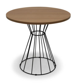 Ronde tafel met draadvoet 80 cm.