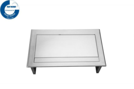 Power Desk In - 2x 230V + 2x USB Charger + 1x Keystone - Inox RVS