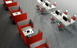 ROOM tussenpaneel met tafel