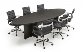 Manager vergadertafel ellips klein 320x120 cm.