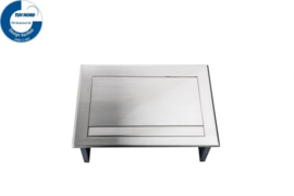 Power Desk In - 2x 230V + 1x Keystone - Inox RVS