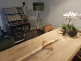 Plexiglas baliescherm 65Bx80H cm.