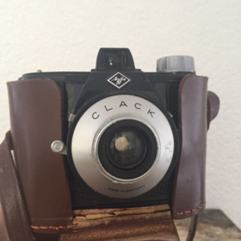 Vintage camera AGFA Clack (met hoes)