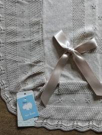 Mac Iusion Gebreide Baby Deken | Wiegdeken | 7681 | Bliss Angro / Zandkleur | 100 x 100 cm