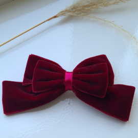 Haarclip XL Velvet Garnet/Donkerrood (575)