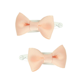 Siena Mini Klik-Klak Knipjes Grosgrain Strik 2.5cm 6362 Zalm Roze