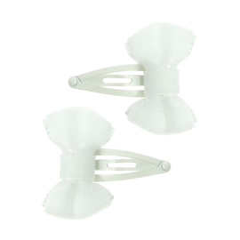Siena Klik-klak Knipje Mini Velvet Strik 3.5cm 6589 Wit (2st)
