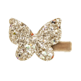 Siena Haarclip Vlinder 5cm Glitter/Lurex 6492 Goud
