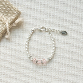 Rian Jewels Parelsieraden met Facet AK237 Roze (500)