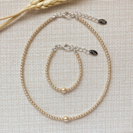 Rian Glasparel Sieraden Beige/Linen AK231 (304)