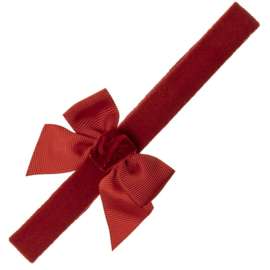 Siena Haarband Grosgrain Strik Velvet 7375 Rood (550)