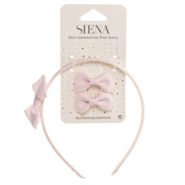 Siena Haarclip/Haarband set Grosgrain 7439 Roze (500)