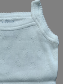1133 Romper babidu ajour met spaghetti bandjes en ruches