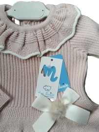Mac Ilusion Gebreid Baby Jurkje | 0276 |Nude / zachtroze |winter kwaliteit