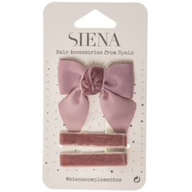 Siena Haarclip Voordeelset Velvet 7342 Oud Roze (526)