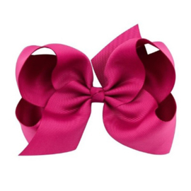 Haarclip Reuze Knoopstrik 15cm Fuchsia (1st)