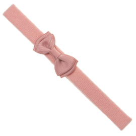 Siena Haarband Grosgrain Dubbel Strikje (4.5x2.5cm) 7650 Old Rose/Roze (544)