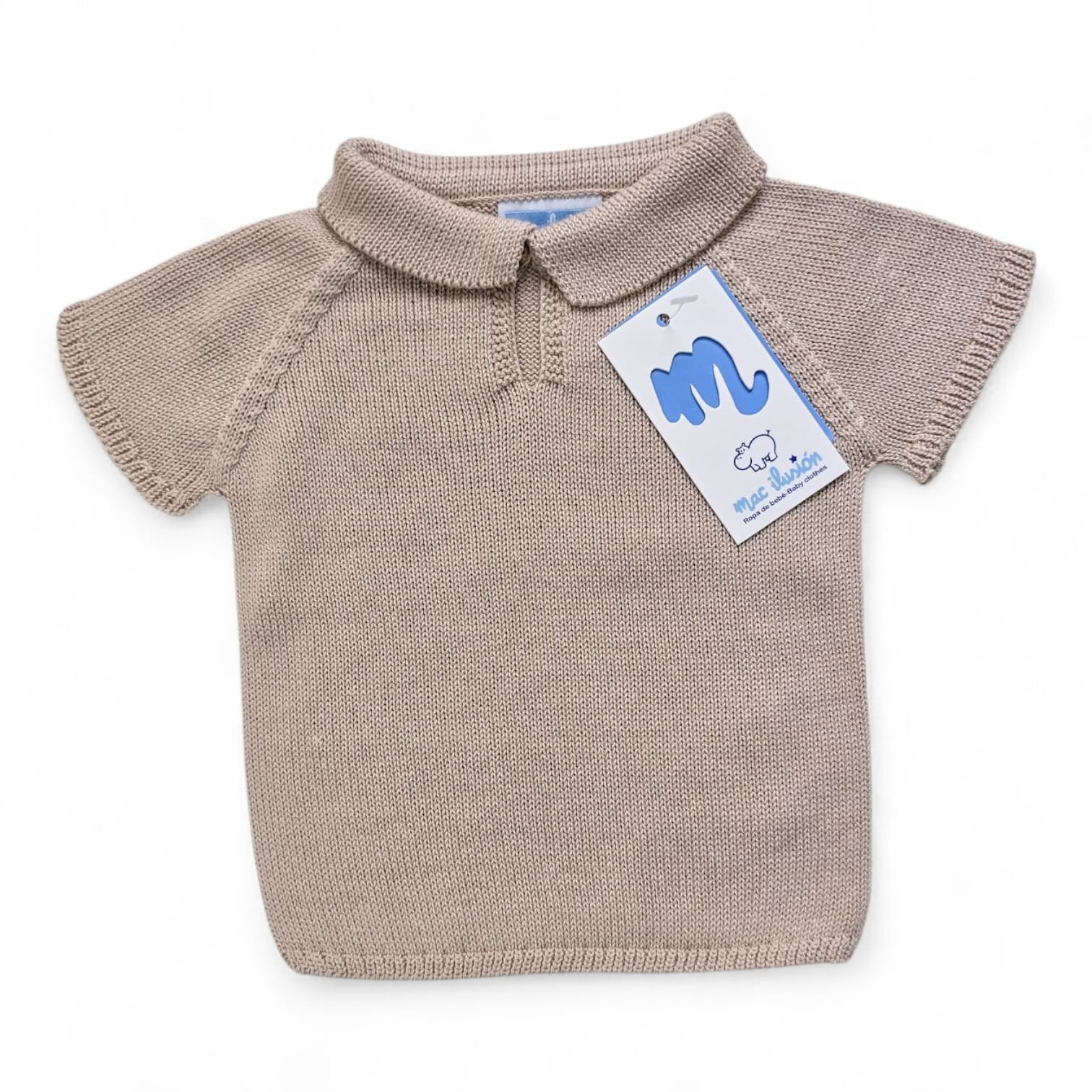 9777J Mac Ilusion poloshirtje zandkleur