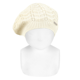 Cóndor Baby/Kinder Baret Opengewerkt 50.101.469 Nata/Off White (202) XXS-S