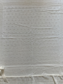 Mac Iusion Gebreide Baby Deken | Wiegdeken | 7681 | Blis Crudo / Creme | 100 x 100 cm