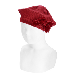 Cóndor Baret Velvet Strik 50.104.010 Velvet Rood (578)