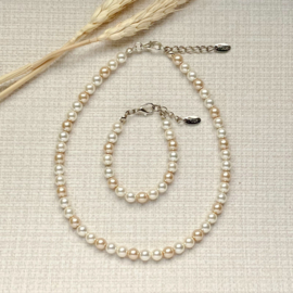 Rian Jewels Parelsieraden 3 Kleuren AK226 Linen (304)