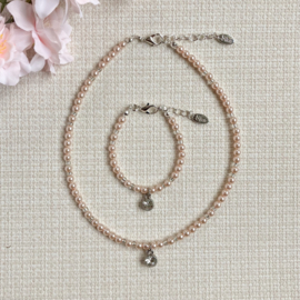 Rian Glasparel Sieraden Old Rose Strass Bedel AK224 (544)