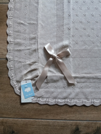 Mac Iusion Gebreide Baby Deken | Wiegdeken | 7681 | Bliss Angro / Zandkleur | 100 x 100 cm
