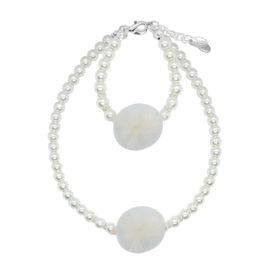 Rian Off White Parel-Sieraden Pompom AK220 Cava/Créme (303)