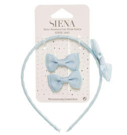 Siena Haarclip/Haarband set Grosgrain 7439 Lichtblauw (410)