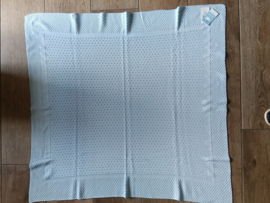 Mac Iusion Gebreide Baby Deken | Wiegdeken | 7674 | Celeste / lichtblauw| 100 x 100 cm