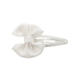 Siena Mini Klik-Klak Knipjes Grosgrain Strik 3cm 7486 Wit (200)