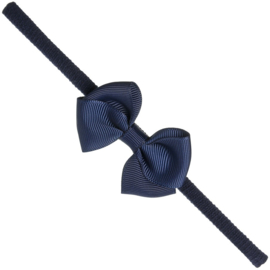 Siena Haarband Smal Ribbon Strik 7151 Navy (480)