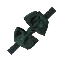 Siena Haarband Grosgrain Strik 10cm 7542 Groen (780)