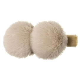 Siena Haarclip Pompoms 6878 Ecru/Beige