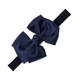 Siena Haarband Grosgrain Strik 10cm 7542 Navy (480)